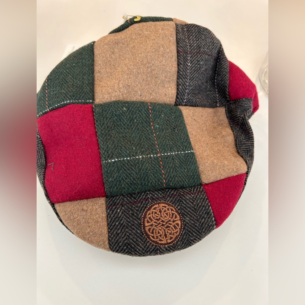 Patrick Francis Book of Kells Muti Tweed Patch Flat Cap - Brand New
